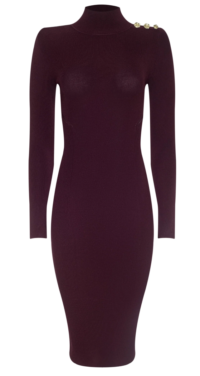 L'AGENCE larelle mockneck dress