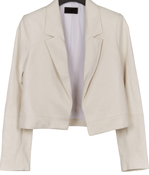 RtA wynn crop leather blazer