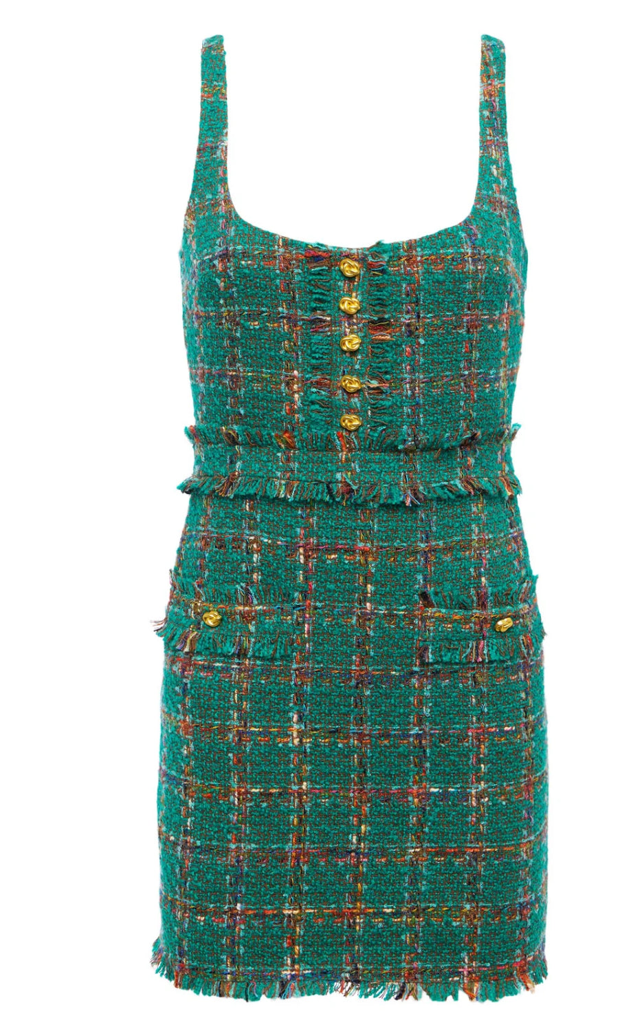 L’AGENCE valli square neck dress