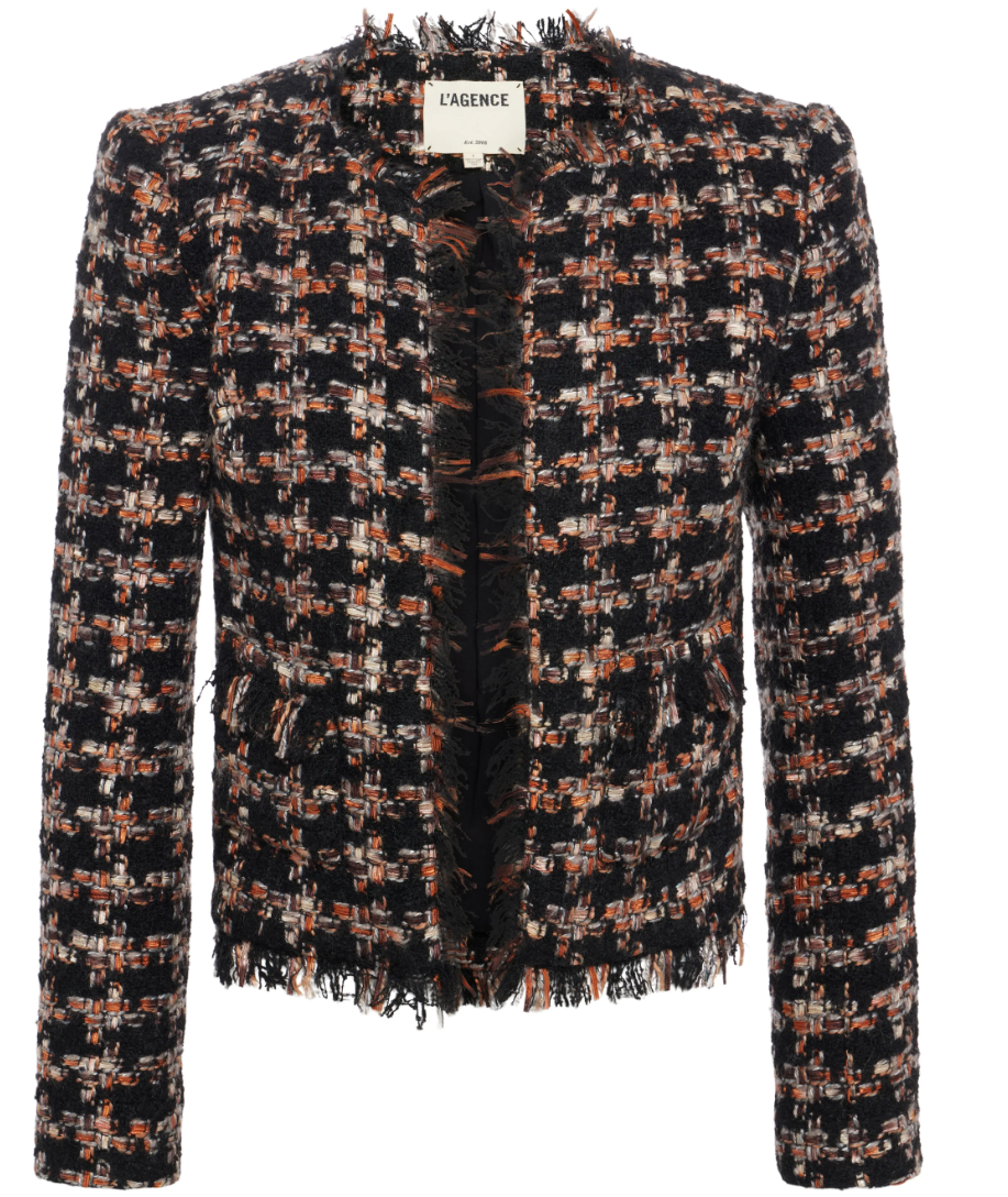 L'AGENCE angelina tweed jacket