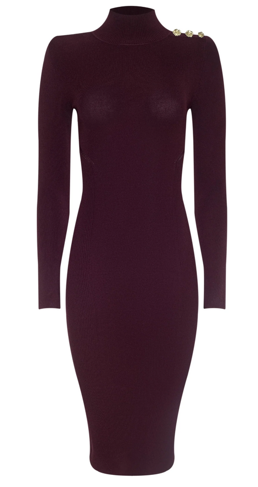 L'AGENCE larelle mockneck dress