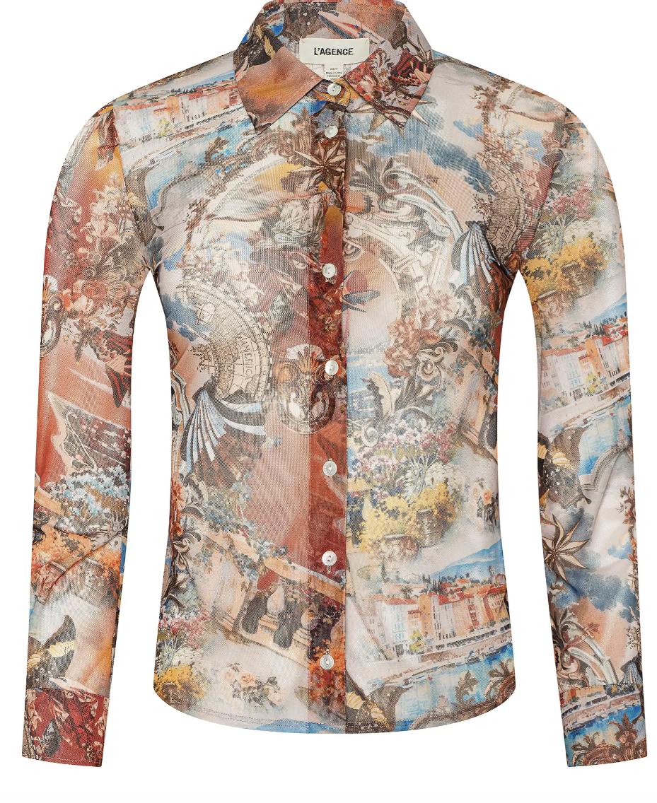 L'AGENCE indiana mesh top
