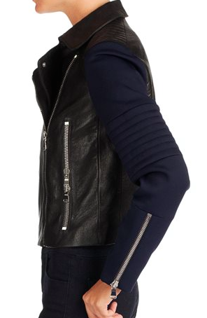 Jbrand womens scuba/leather jacket