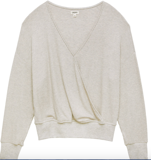 L'AGENCE amber l/s wrap top