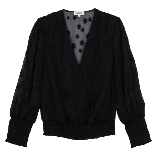 L'AGENCE dulce cross front blouse