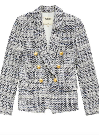 L’AGENCE Kenzie double breasted blazer