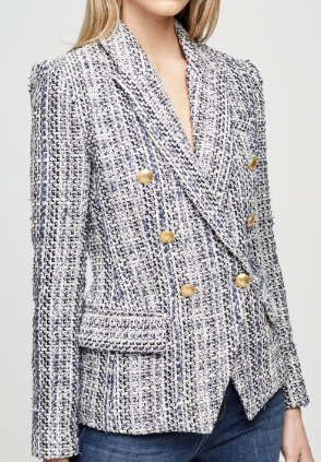 L’AGENCE Kenzie double breasted blazer