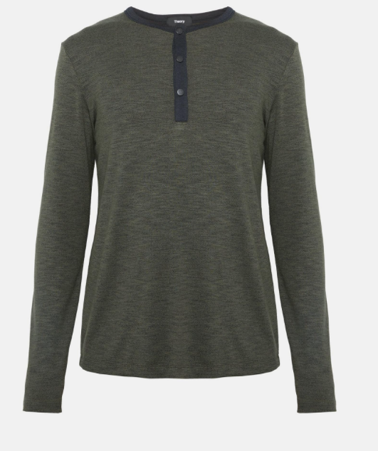 Theory ringer snap henley